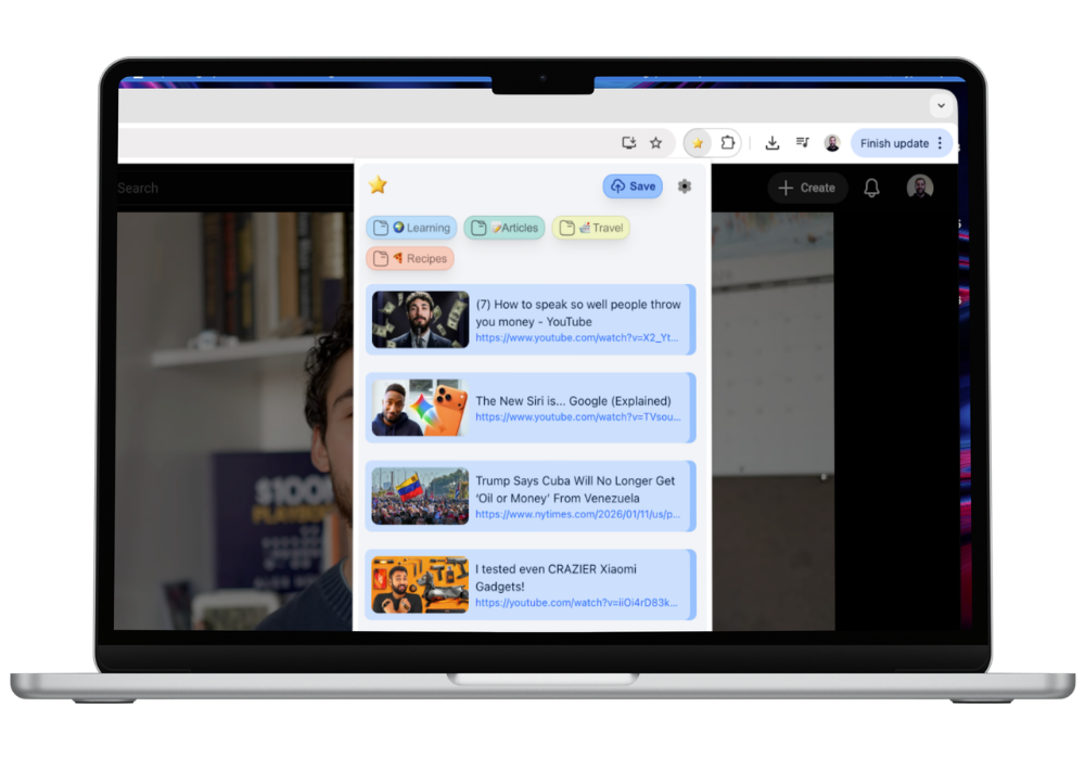 Chrome Extension View When Saving Links Of YouSaveIt